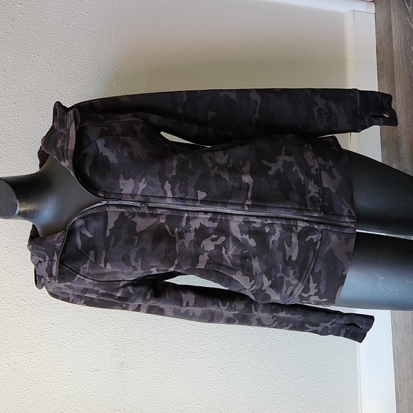 Lululemon Scuba Hoodie Light Cotton Fleece Incognito Camo Multi Grey Siz… - Picture 1 of 10